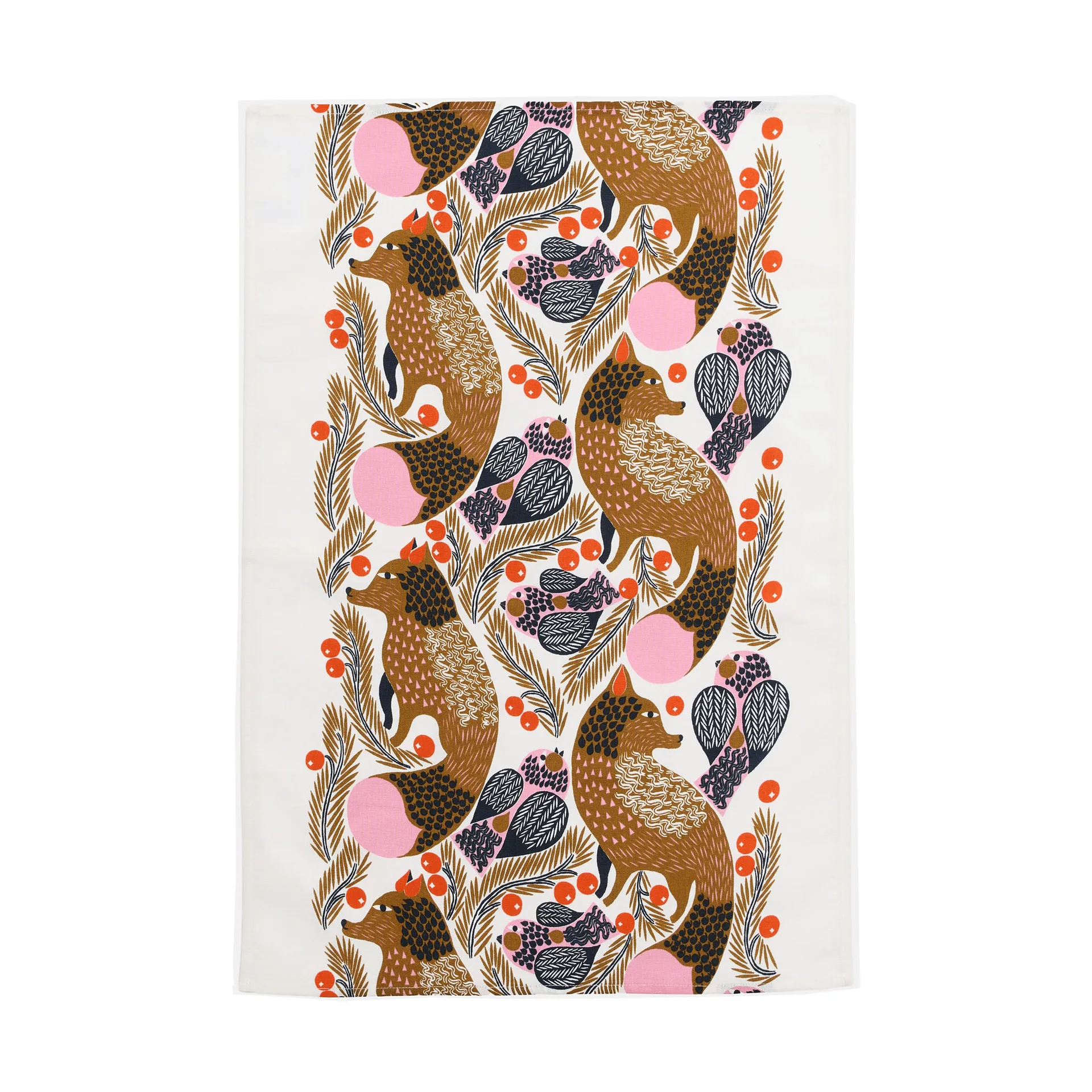 Torchon Ketunmarja 47 x 70cm, White-multicolore Marimekko