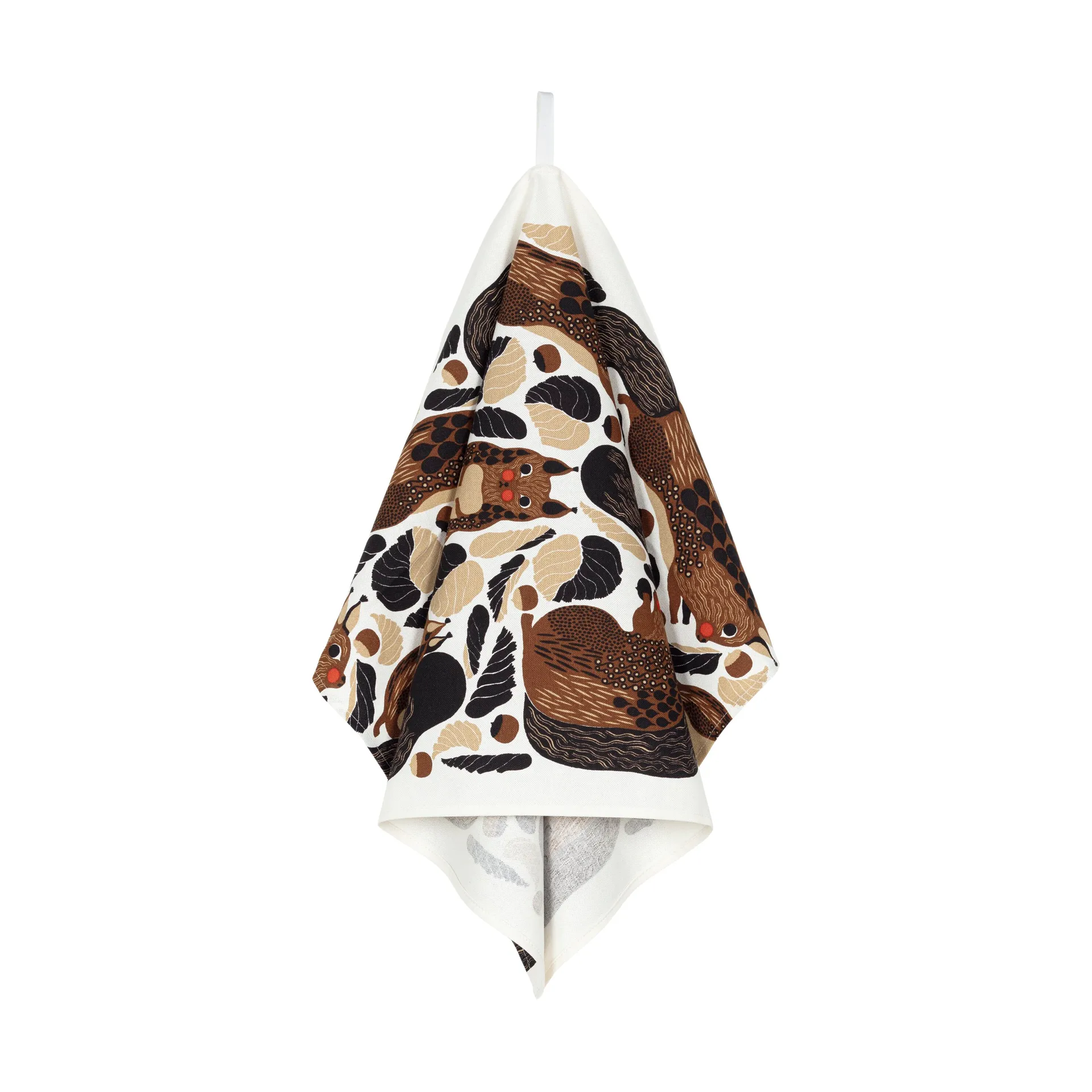 Torchon Kurre 43x70 cm, White-brown-black-red Marimekko