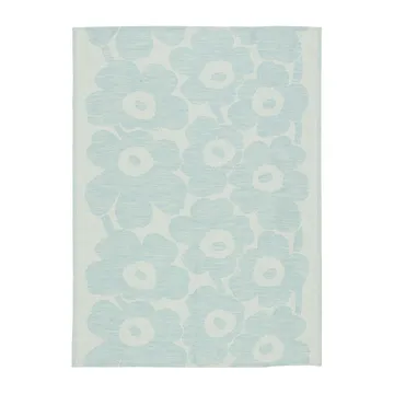 Torchon Pieni Unikko coton-lin 50x70 cm - Off white-light blue - Marimekko