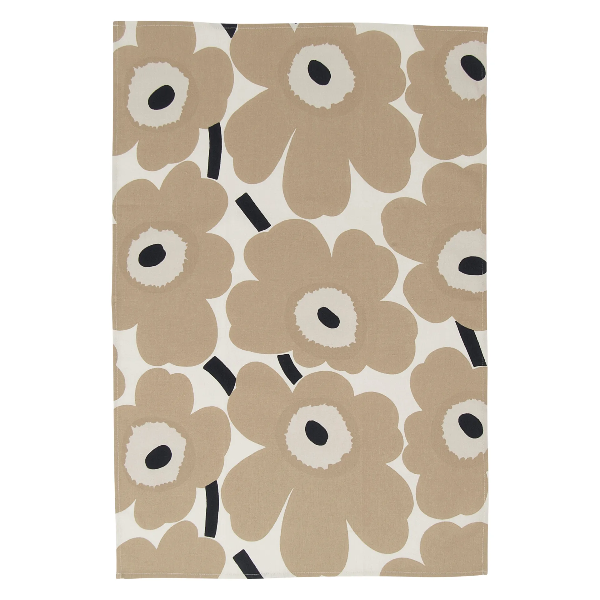 Torchon Pieni Unikko lot de 2, Blanc cassé-beige-bleu Marimekko