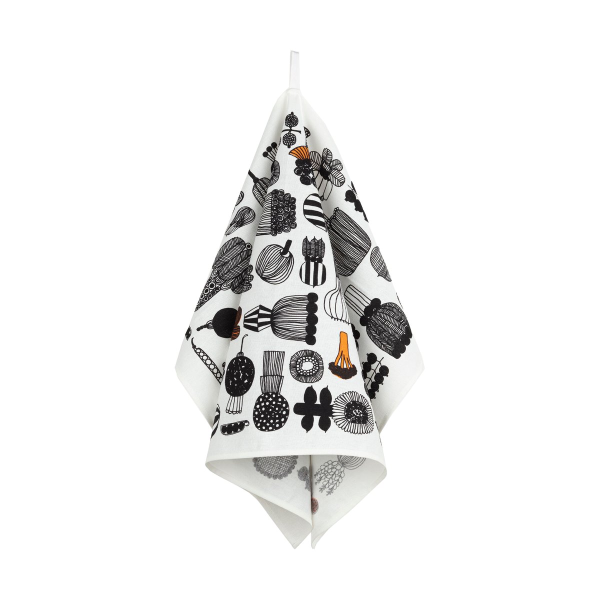 Marimekko Torchon Puutarhurin parhaat 47x70 cm White-black-orange