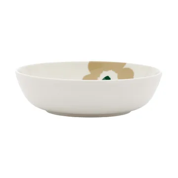 Unikko assiette creuse - Beige-white-light sand-dark green - Marimekko