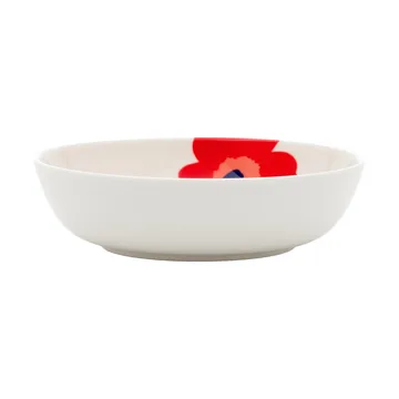 Unikko assiette creuse - White-red-blue - Marimekko