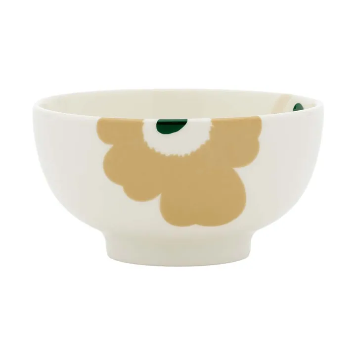 Unikko bol 3 dl - Beige-white-light sand-dark green - Marimekko