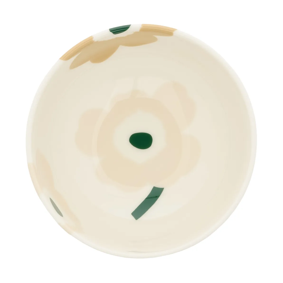 Unikko bol 3 dl, Beige-white-light sand-dark green Marimekko