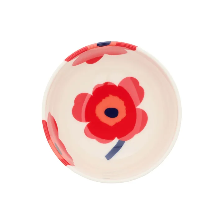 Unikko bol 3 dl - White-red-blue - Marimekko