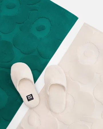 Unikko tapis de salle de bain - Off white - Marimekko