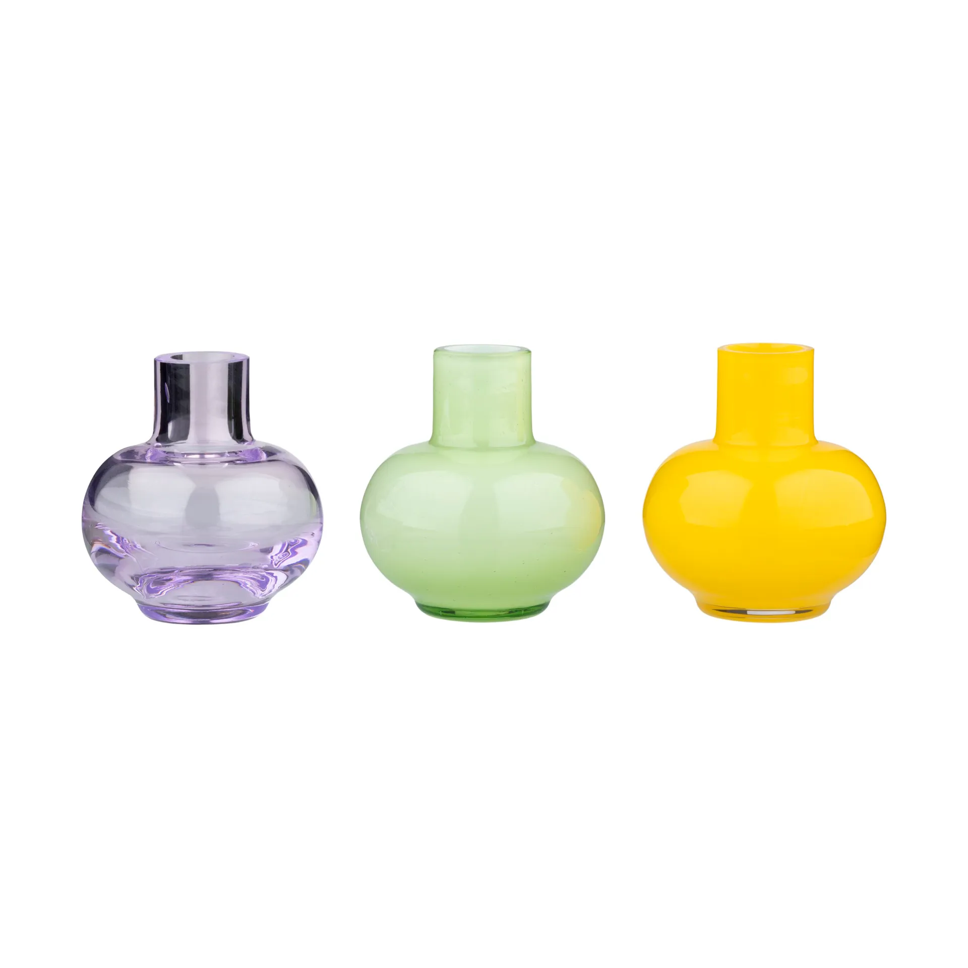 Vase Mini 3 Pièces, Pale green-lemon-amethyst Marimekko