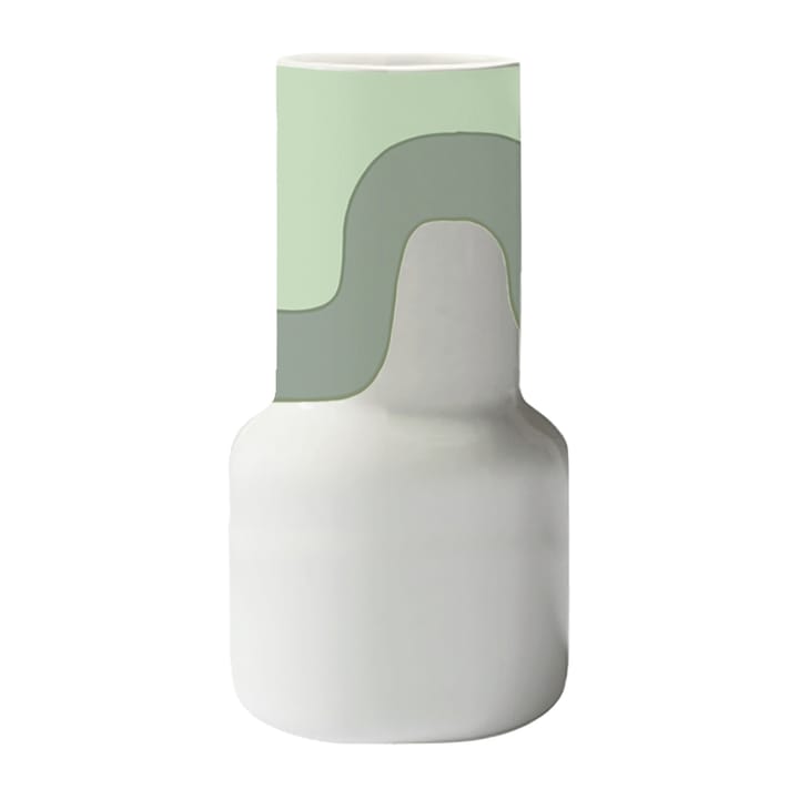 Vase Seireeni 25 cm - Blanc-menthe-vert mousse - Marimekko