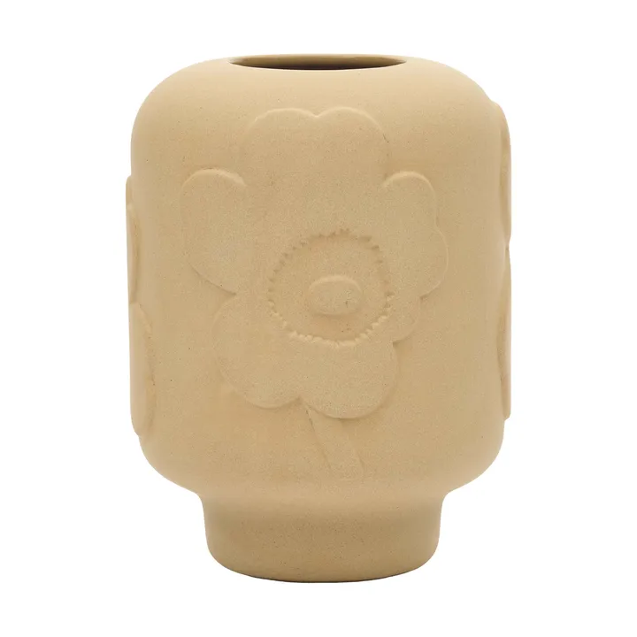 Vase Unikko céramique 18 cm - Sandstone - Marimekko