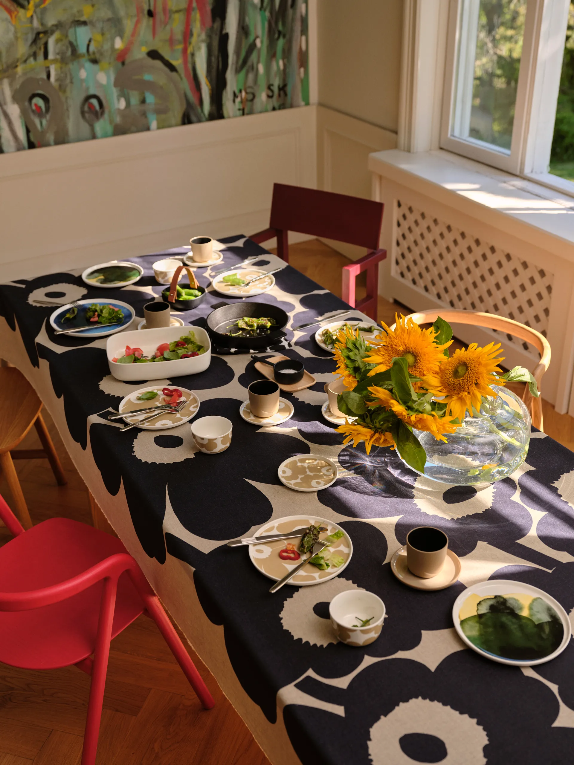 Vase Urna 21 cm, transparent Marimekko