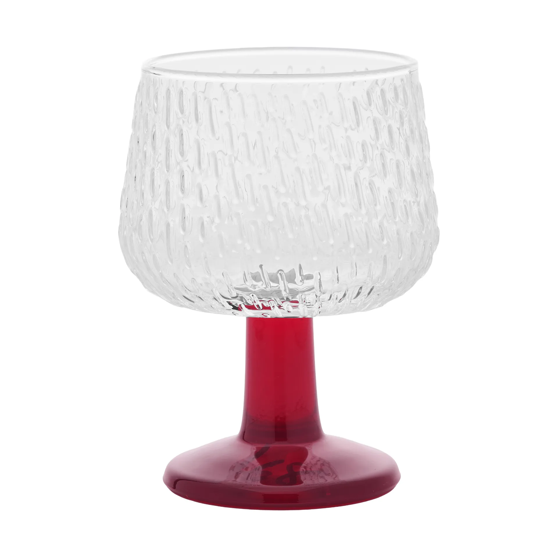 Verre à vin Syksy 2,5 dl, Clear-red Marimekko