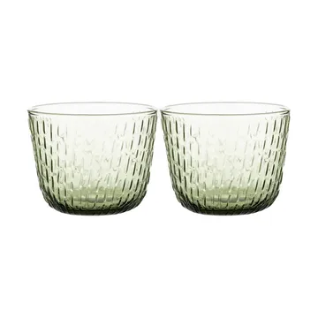 Verre Syksy 2 dl, lot de 2 - Olive - Marimekko