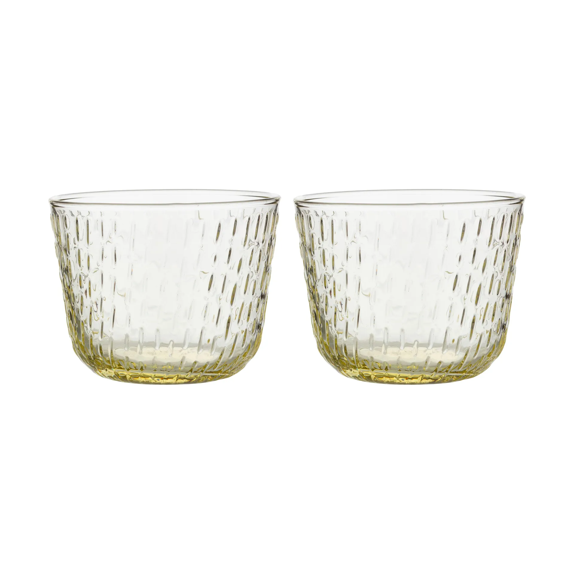 Verre Syksy 2 dl, lot de 2, Pale jaune Marimekko