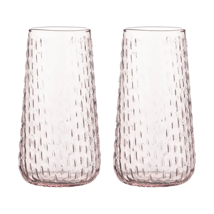 Verres Syksy long tumbler 2 pièces - Light pink - Marimekko