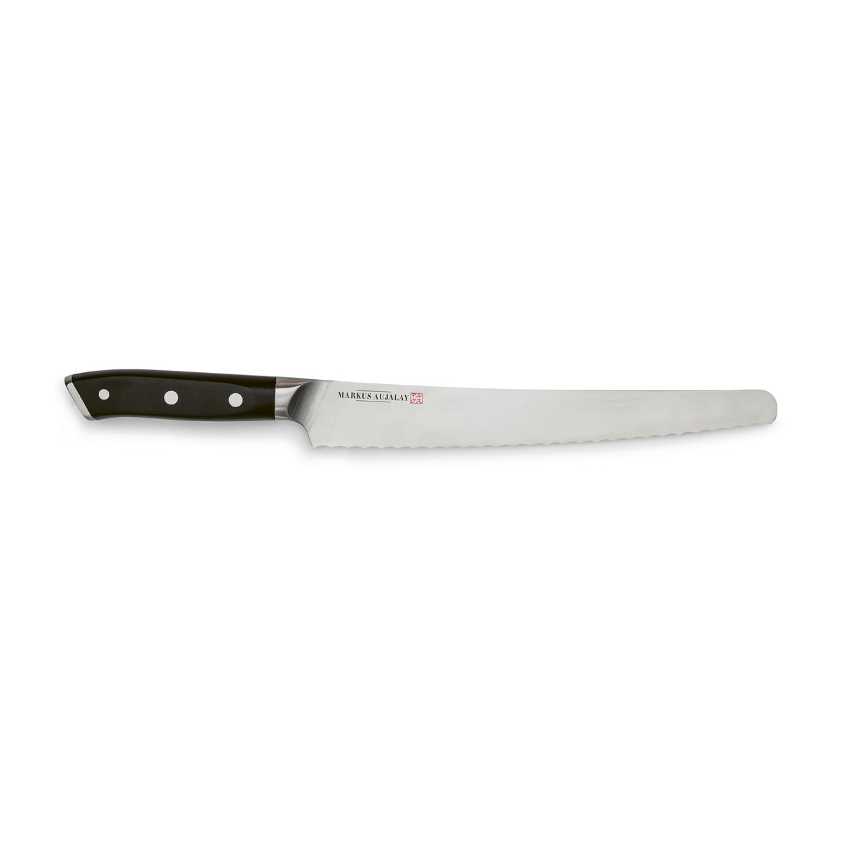 Markus Aujalay Couteau à pain Markus Classic 35 cm | Design Scandinave | Couteaux à pain | Argenté