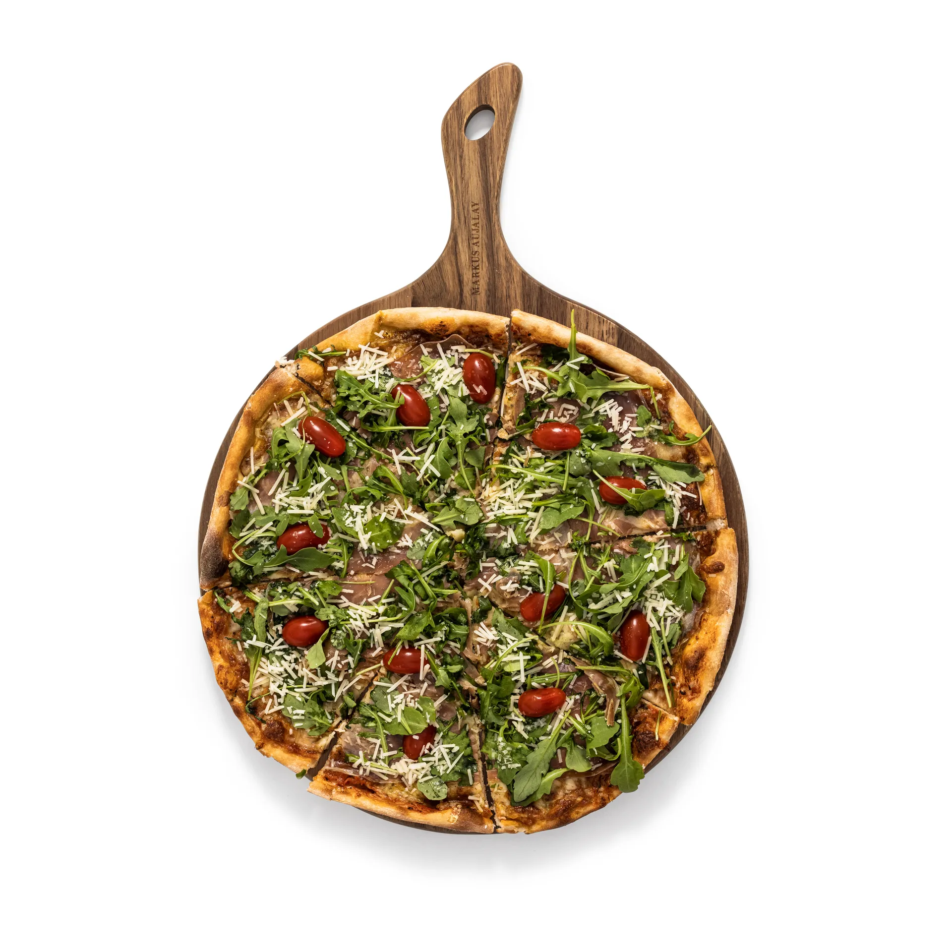 Large plateau rond Markus 35x48 cm, Akacia Markus Aujalay