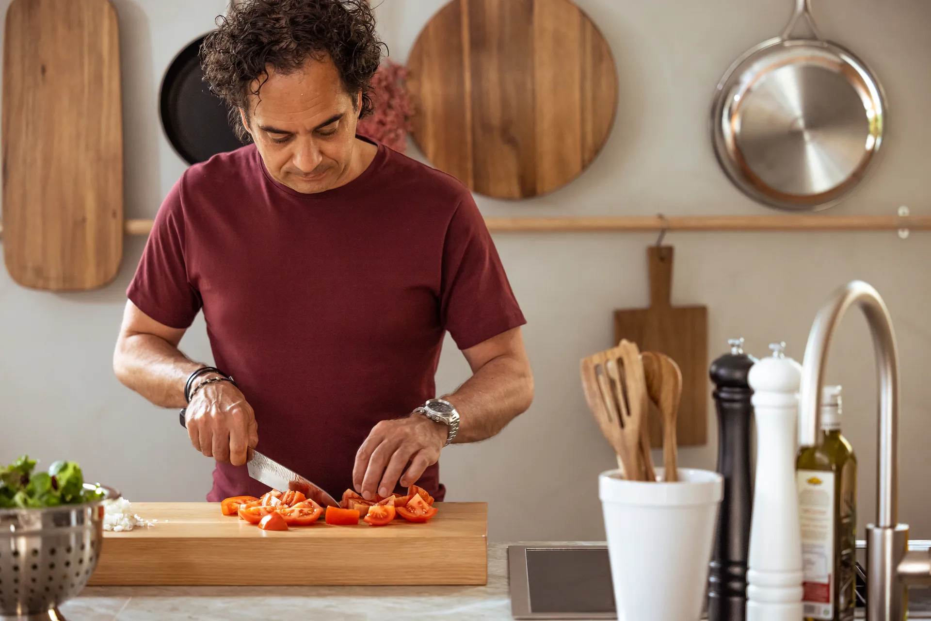 Large plateau rond Markus 35x48 cm, Akacia Markus Aujalay