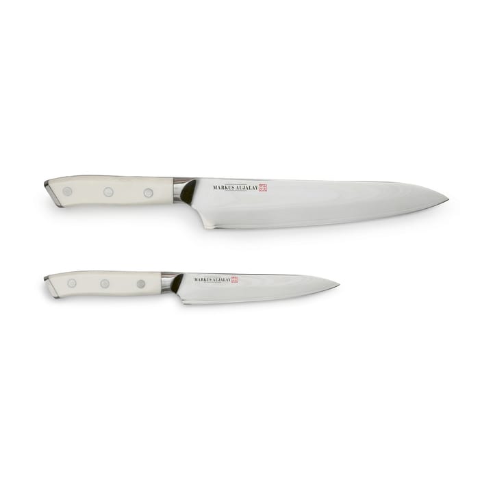Set de couteaux Damas Markus, Couteau de chef et couteau d'office Markus Aujalay