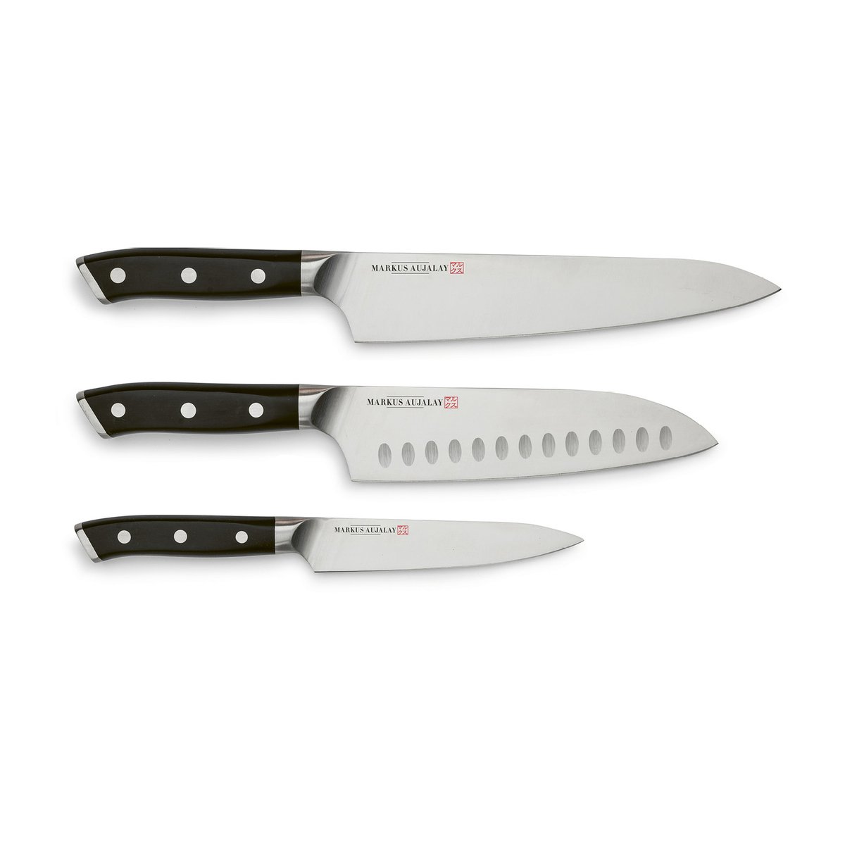 Markus Aujalay Set de couteaux Markus Classic 3 pièces