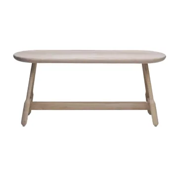 Banc Albert 160 cm - Chêne huilé blanc - Massproductions