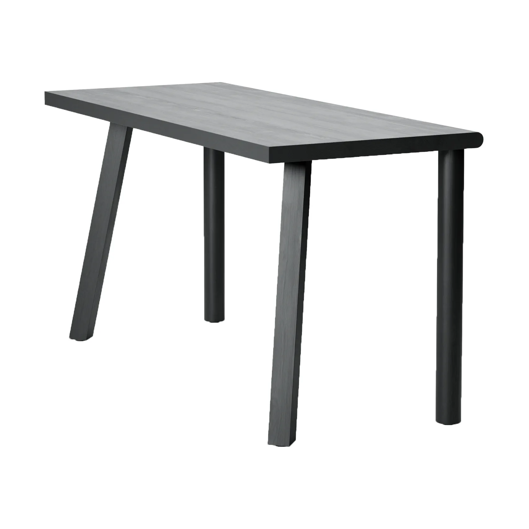 Bureau Homework 140x60 cm, Frêne teinté en noir Massproductions