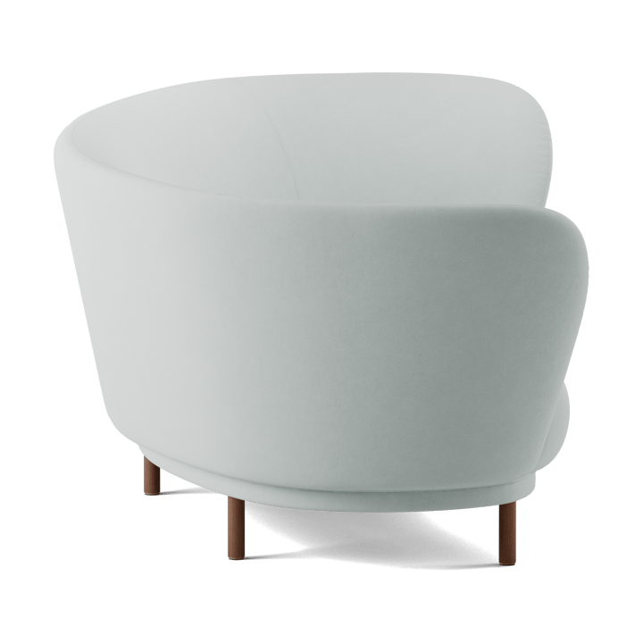 Canapé Dandy 3 places, Walnut-Linara 253 Swedish Grey Massproductions