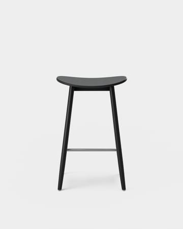 Chaise de bar Icha 65 cm - Hêtre teinté noir  - Massproductions