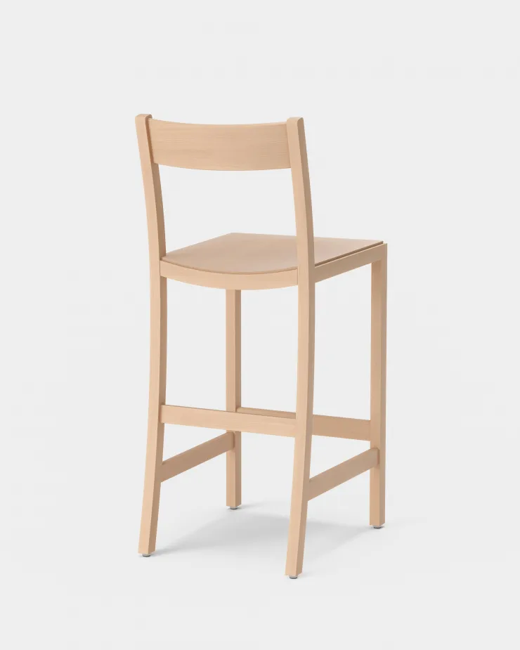Chaise de bar Waiter, Hêtre Massproductions