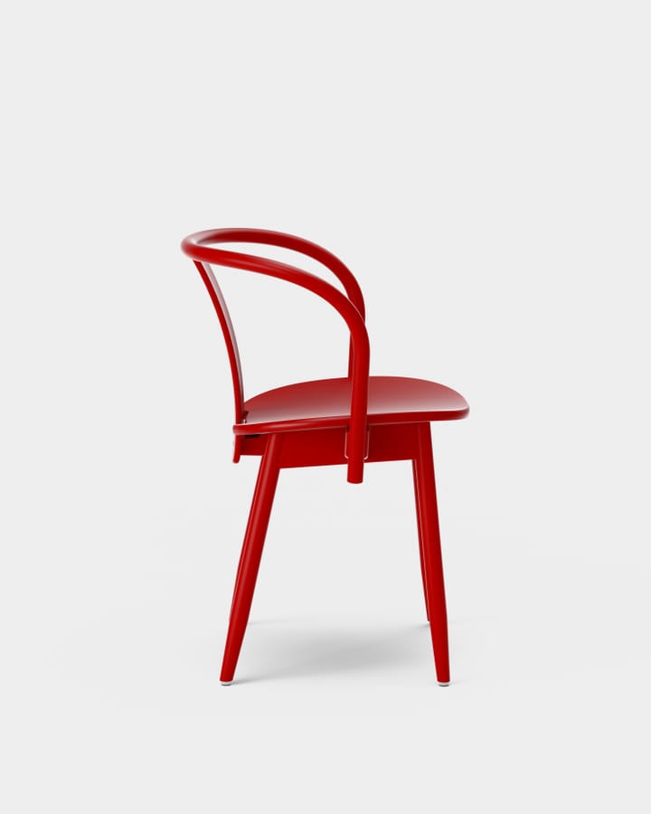 Chaise Icha - Hêtre verni rouge - Massproductions