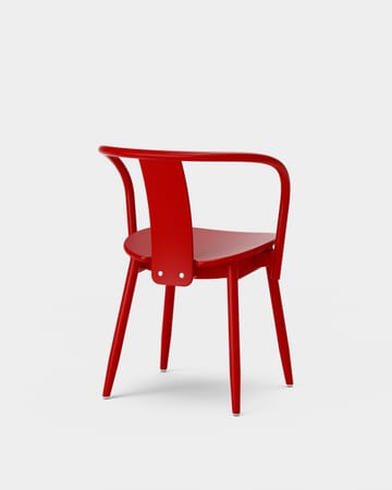 Chaise Icha - Hêtre verni rouge - Massproductions