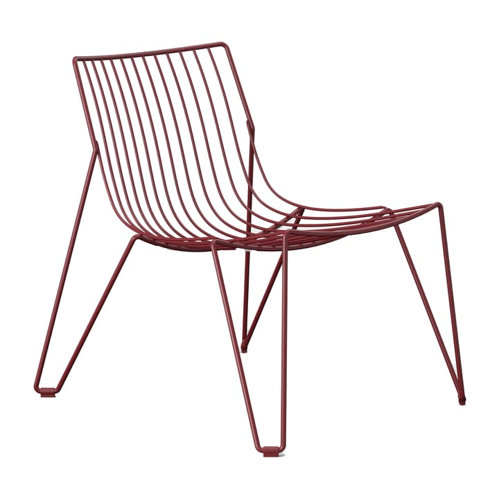 Chaise longue Tio easy chair - Wine Red - Massproductions