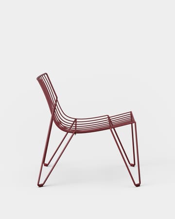 Chaise longue Tio easy chair - Wine Red - Massproductions