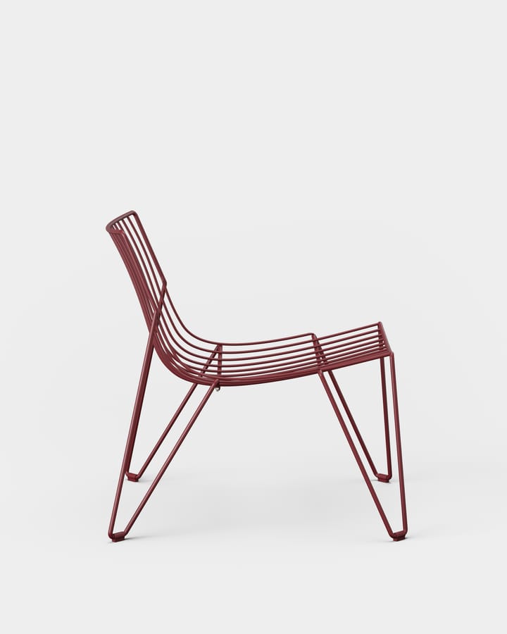 Chaise longue Tio easy chair, Wine Red Massproductions