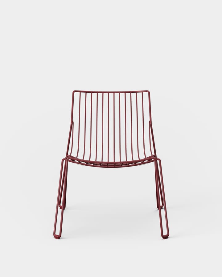 Chaise longue Tio easy chair, Wine Red Massproductions