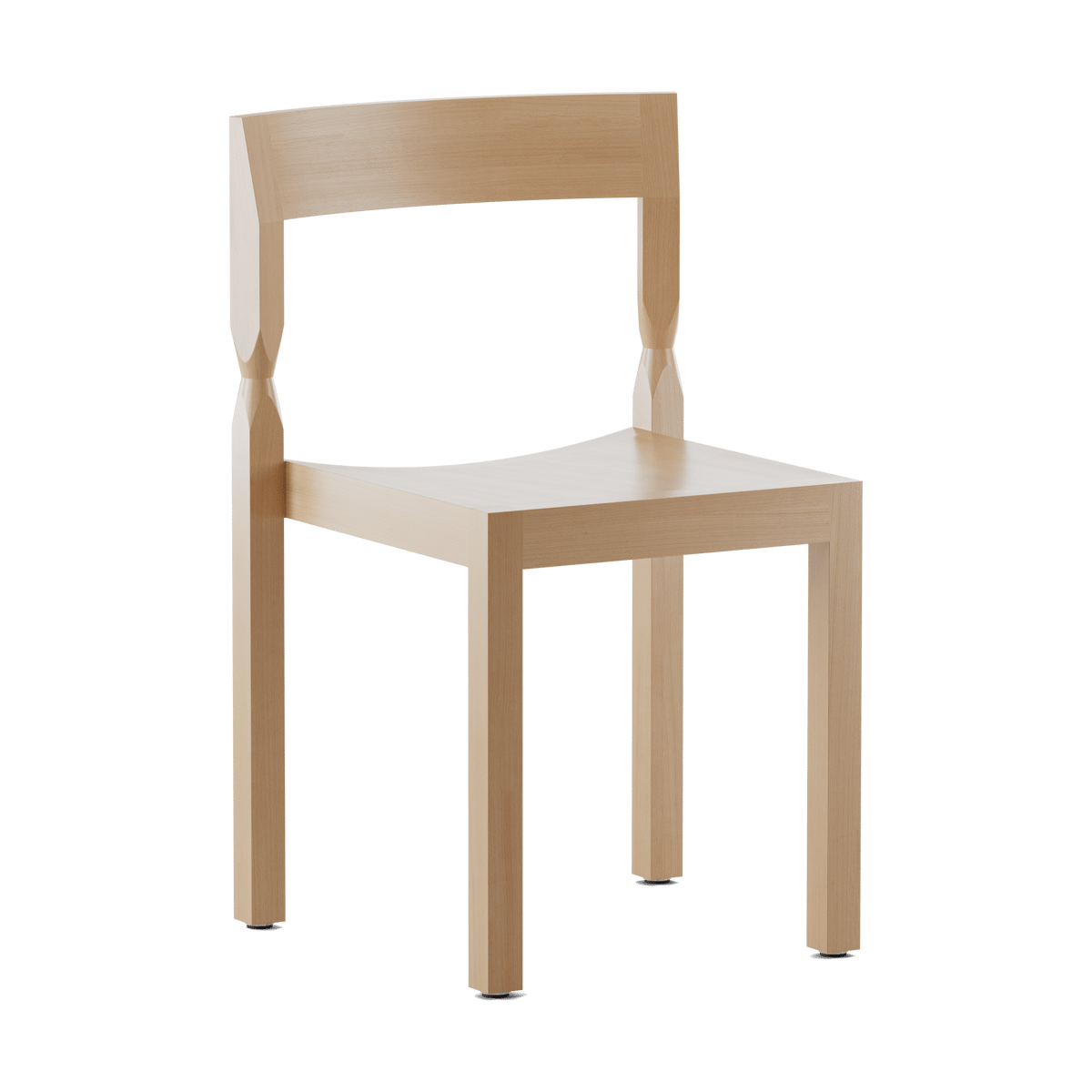 Massproductions Chaise Woodwerk Natural beech