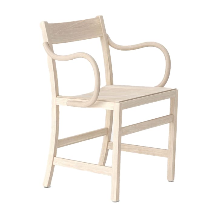 Fauteuil Waiter XL - Hêtre huilé blanc - Massproductions