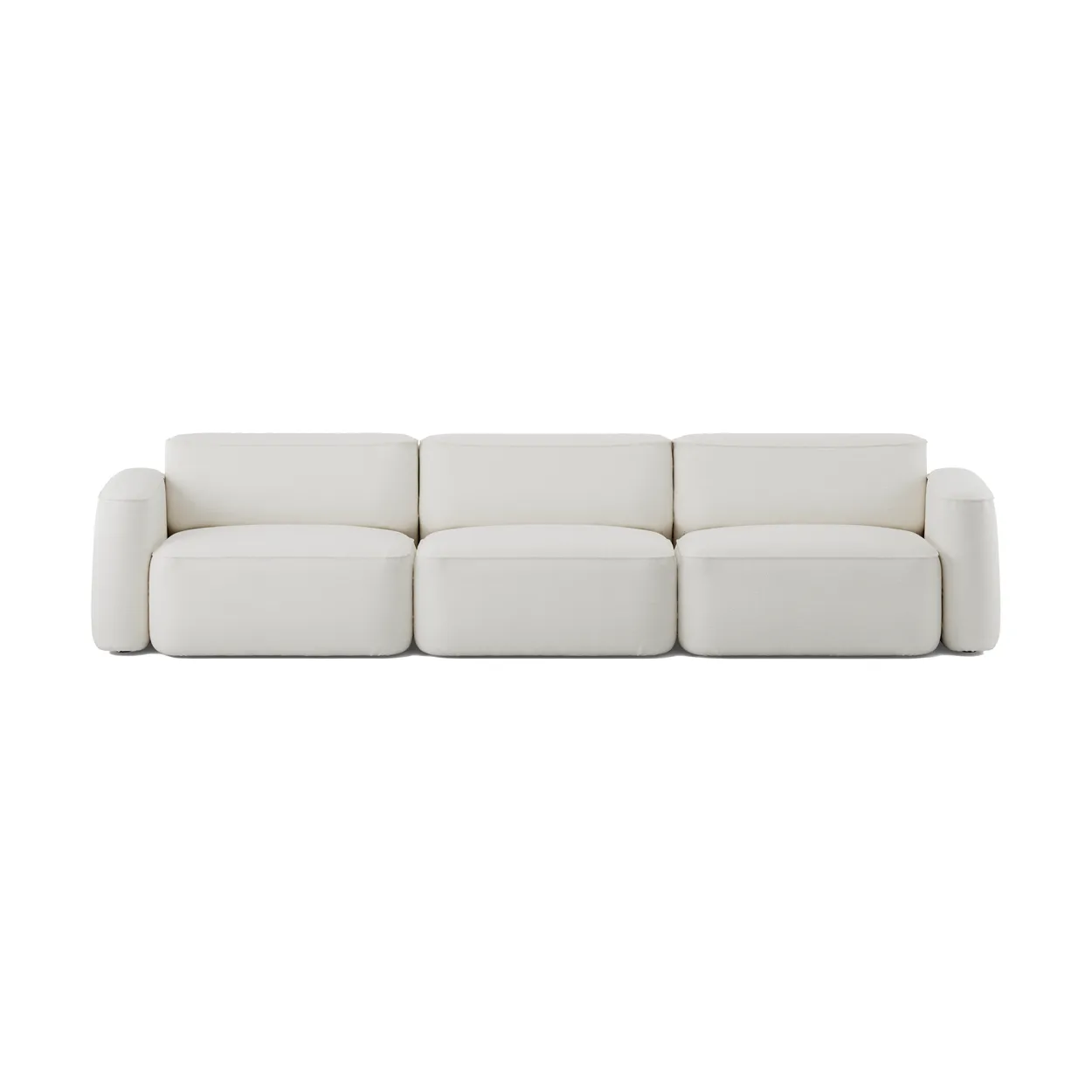 Massproductions Patch canapé 3 places Ecriture 100 | Design Scandinave | Sofas | Blanc