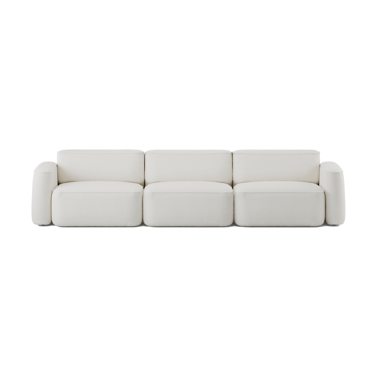 Massproductions Patch canapé 3 places Ecriture 100 | Design Scandinave | Sofas | Blanc
