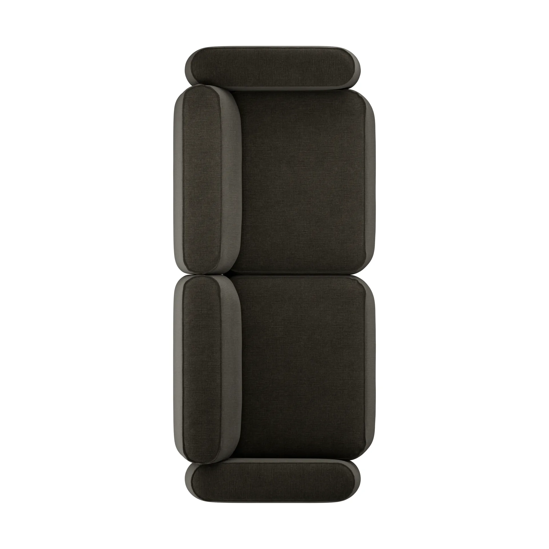 Patch canapé 3 places, Linara 90 Espresso Massproductions