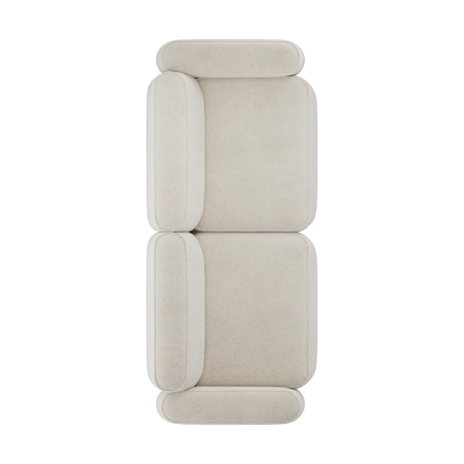 Patch canapé 3 places, Spiral 21 Chalk Massproductions