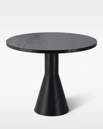 Table à manger Draft Ø88 cm - Frêne teinté noir - Massproductions