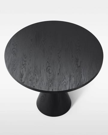 Table à manger Draft Ø88 cm - Frêne teinté noir - Massproductions