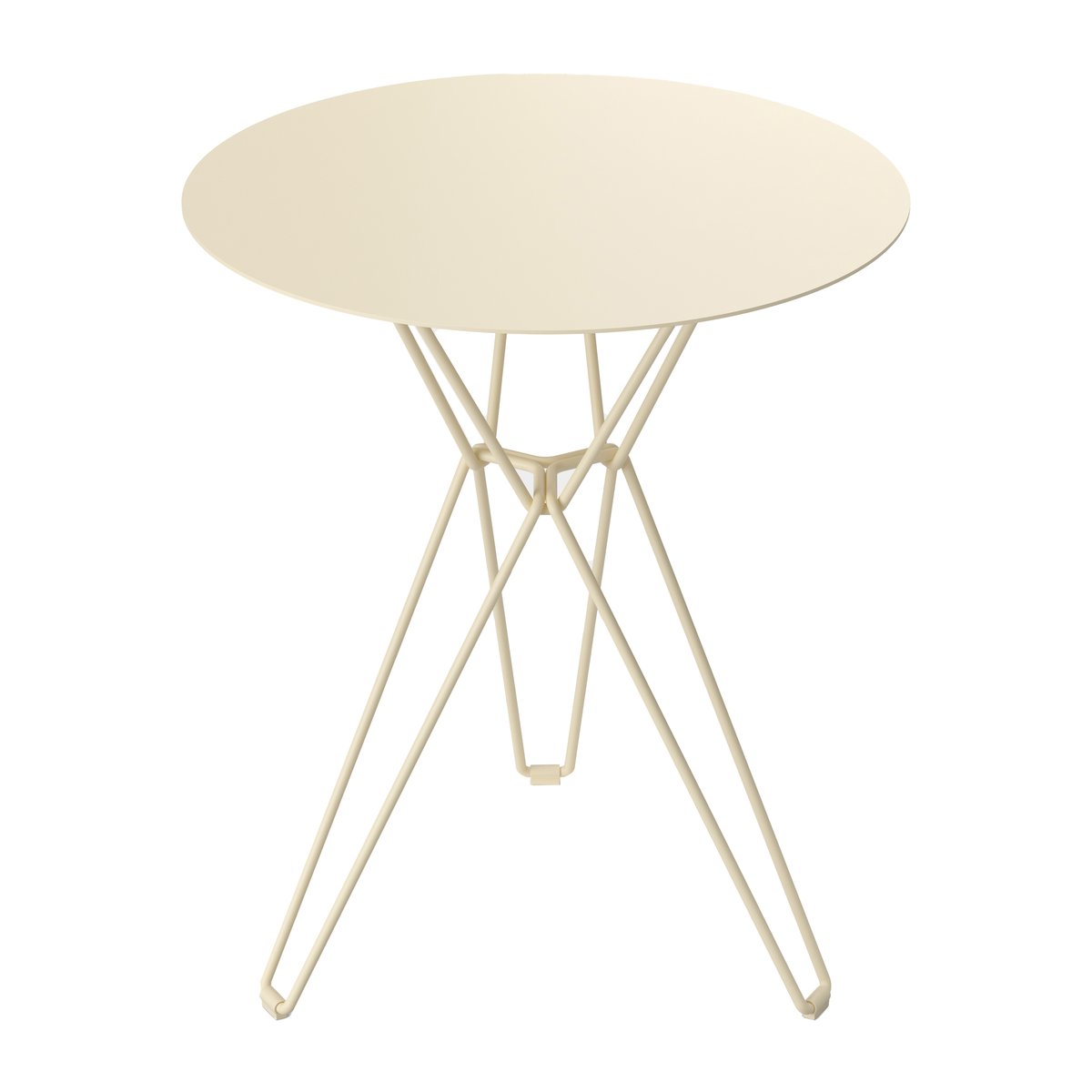 Massproductions Table bistrot Tio o 60 cm Ivory | Design Scandinave | Tables de jardin | Beige