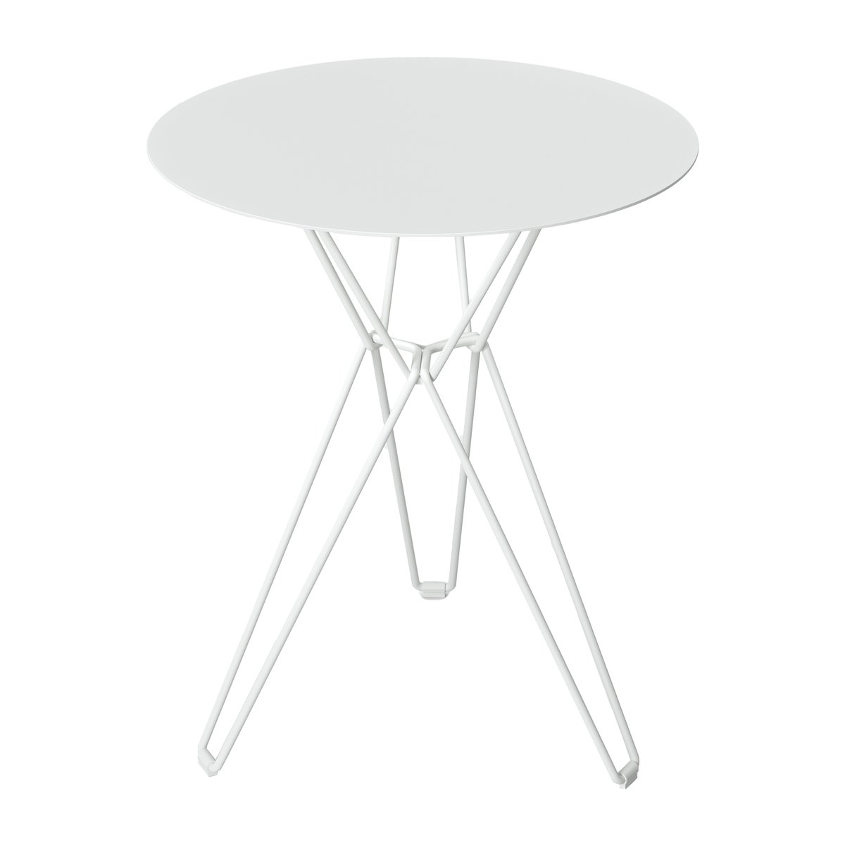 Massproductions Table bistrot Tio o 60 cm White | Design Scandinave | Tables de jardin | Blanc
