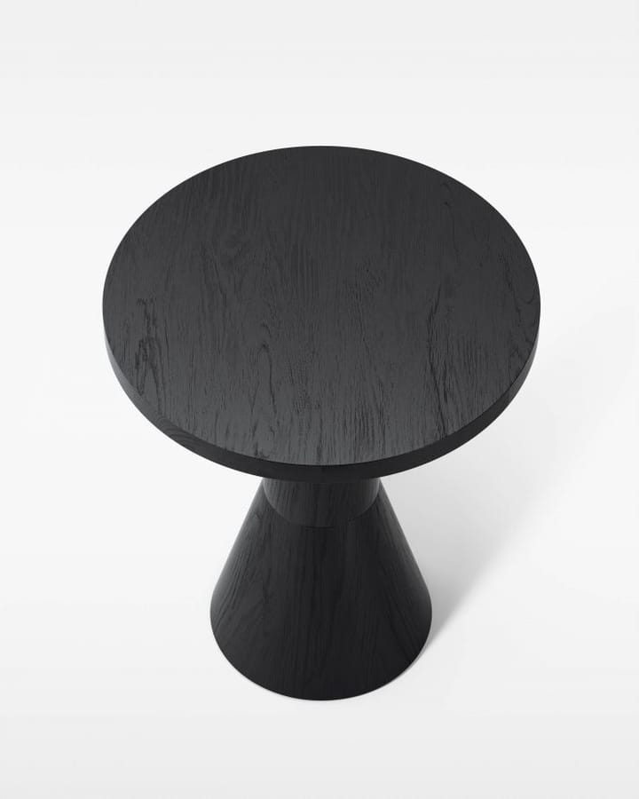 Table Draft Ø50 cm - Frêne teinté noir - Massproductions