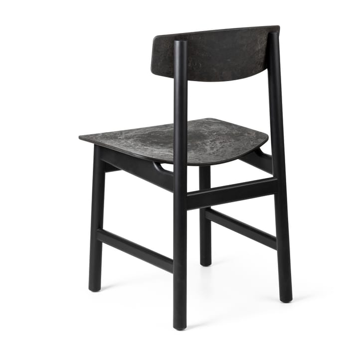 Chaise Conscious BM3162, Hêtre noir-café noir usé Mater