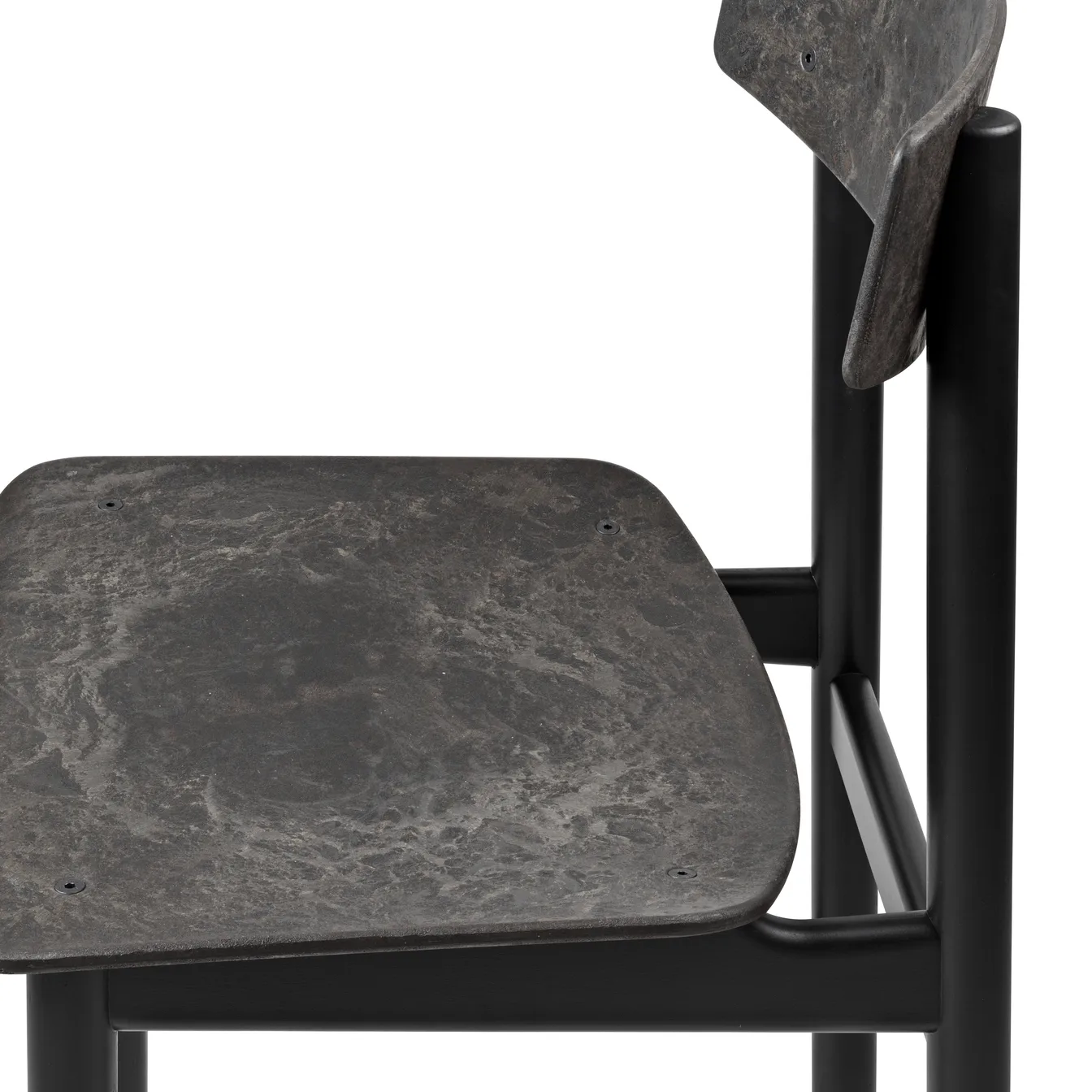 Chaise Conscious BM3162, Hêtre noir-café noir usé Mater