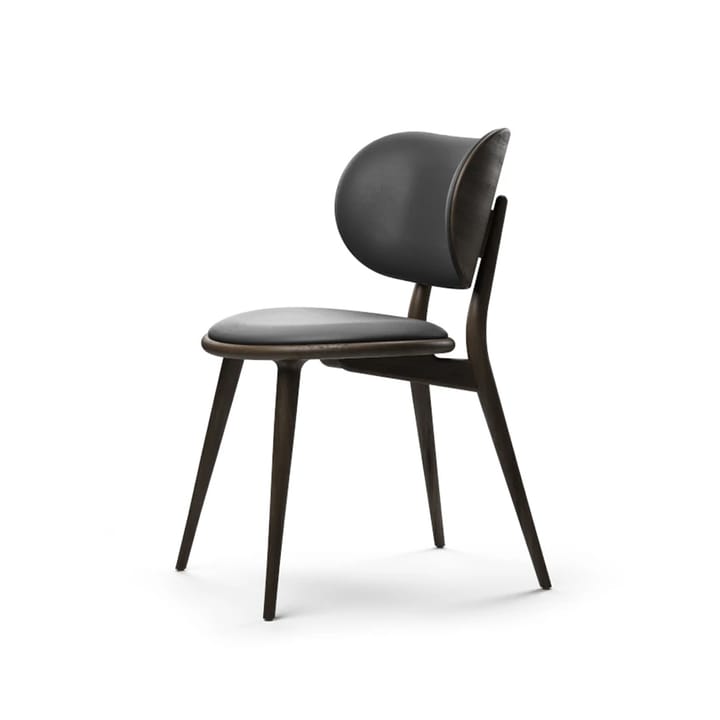 Chaise The Dining Chair - cuir noir, hêtre lasuré noir - Mater