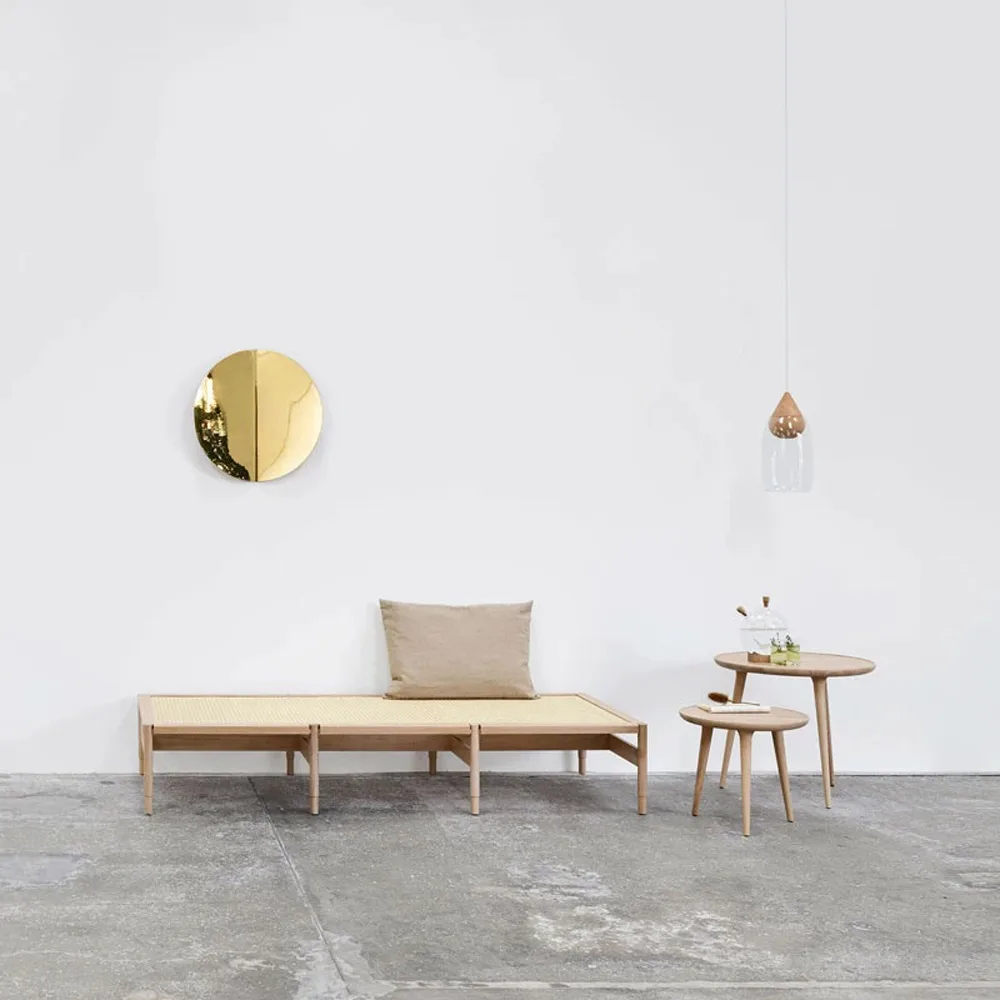 Lit banquette Winston, chêne laqué mat Mater